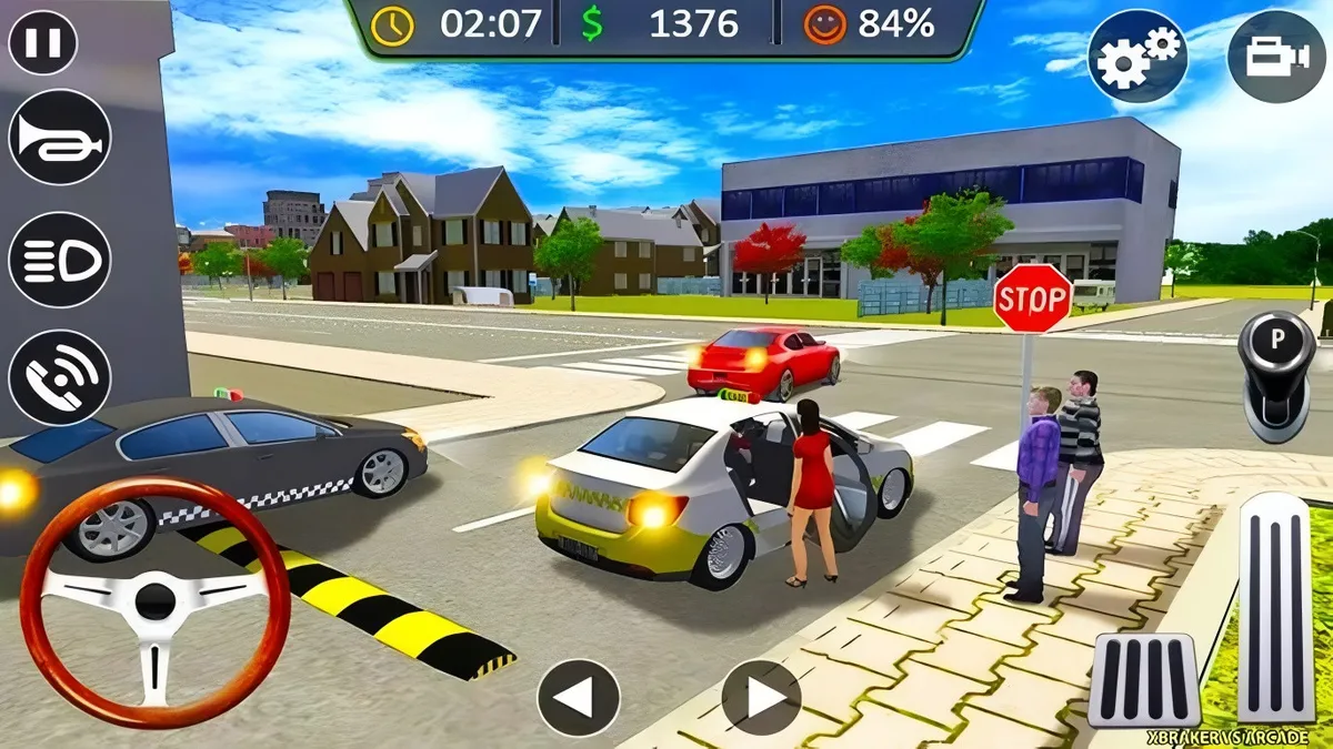 Real Taxi Driver 3D gameplay screenshot